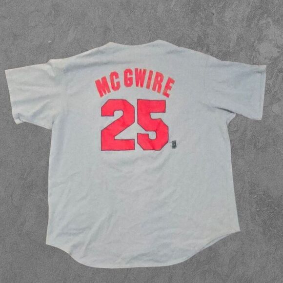 Vintage  Majestic St Louis Cardinals Mark McGwire MLB Baseball Jersey 2XL - Picture 2 of 8